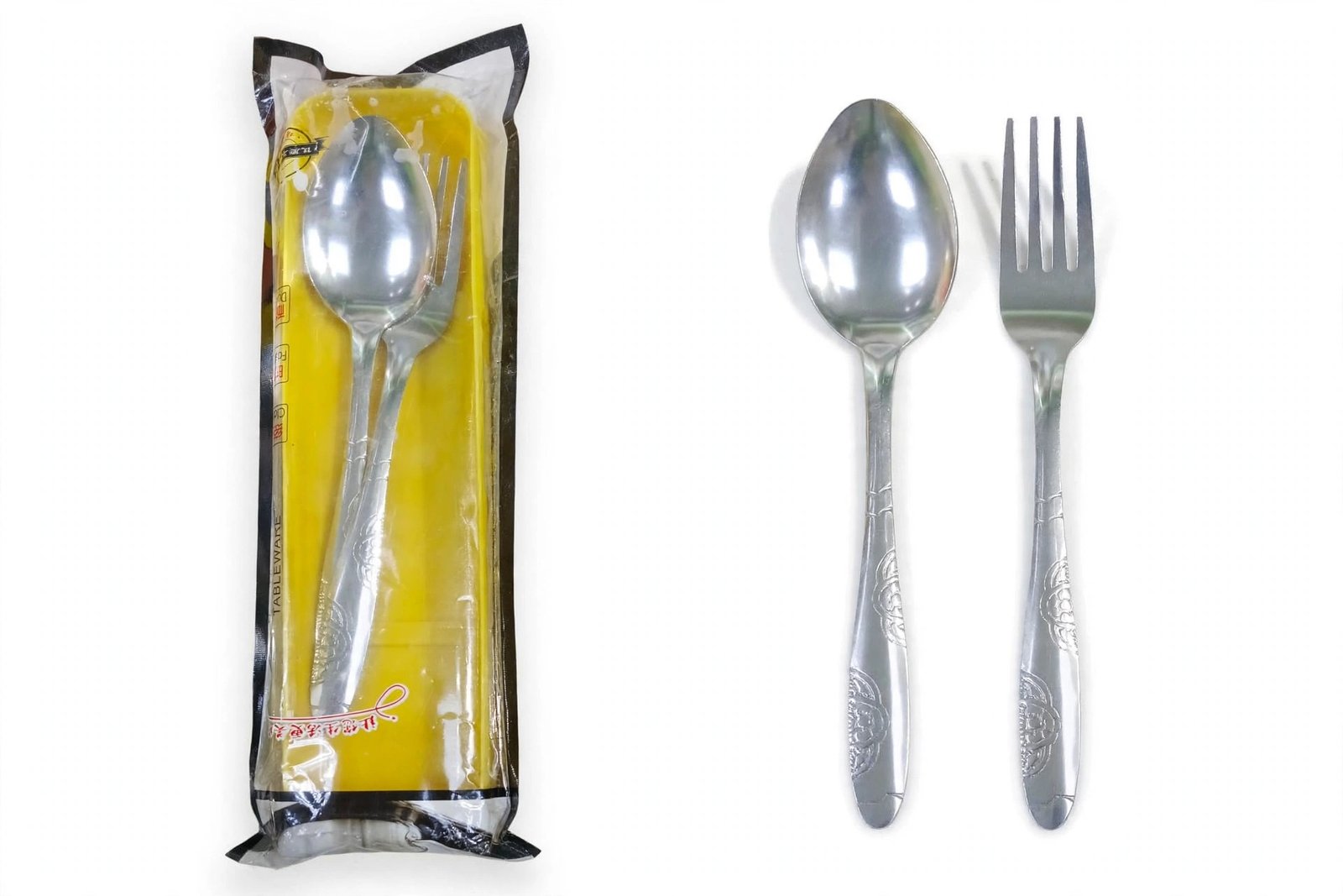 Stainless Steel Table Spoon Set 2 Pcs Tableware Set